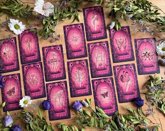 Fae and Fern Tarot deck, beginner tarot, Rider Waite, 78 cards, with guide booklet