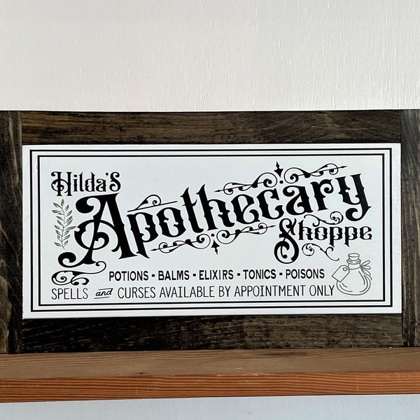 Apothecary Sign - Etsy