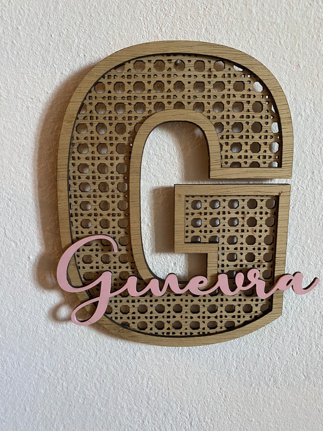 Rattan Letter and Name/ Decorative Letter/ Custom Name - Etsy
