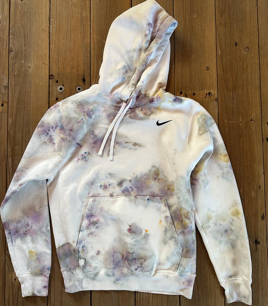 Nike Ice Dye Hoodie club Fleece Pullover Hoodie - Etsy