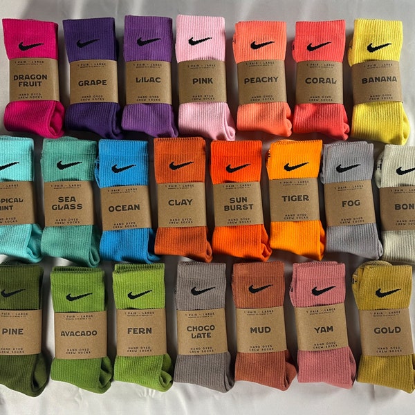 Hand Dyed Nike Dri-Fit Socks - Tie Dye