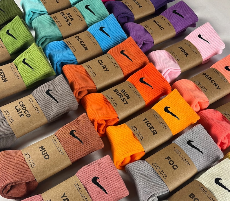 Hand Dyed Nike Drifit Socks Tie Dye Etsy