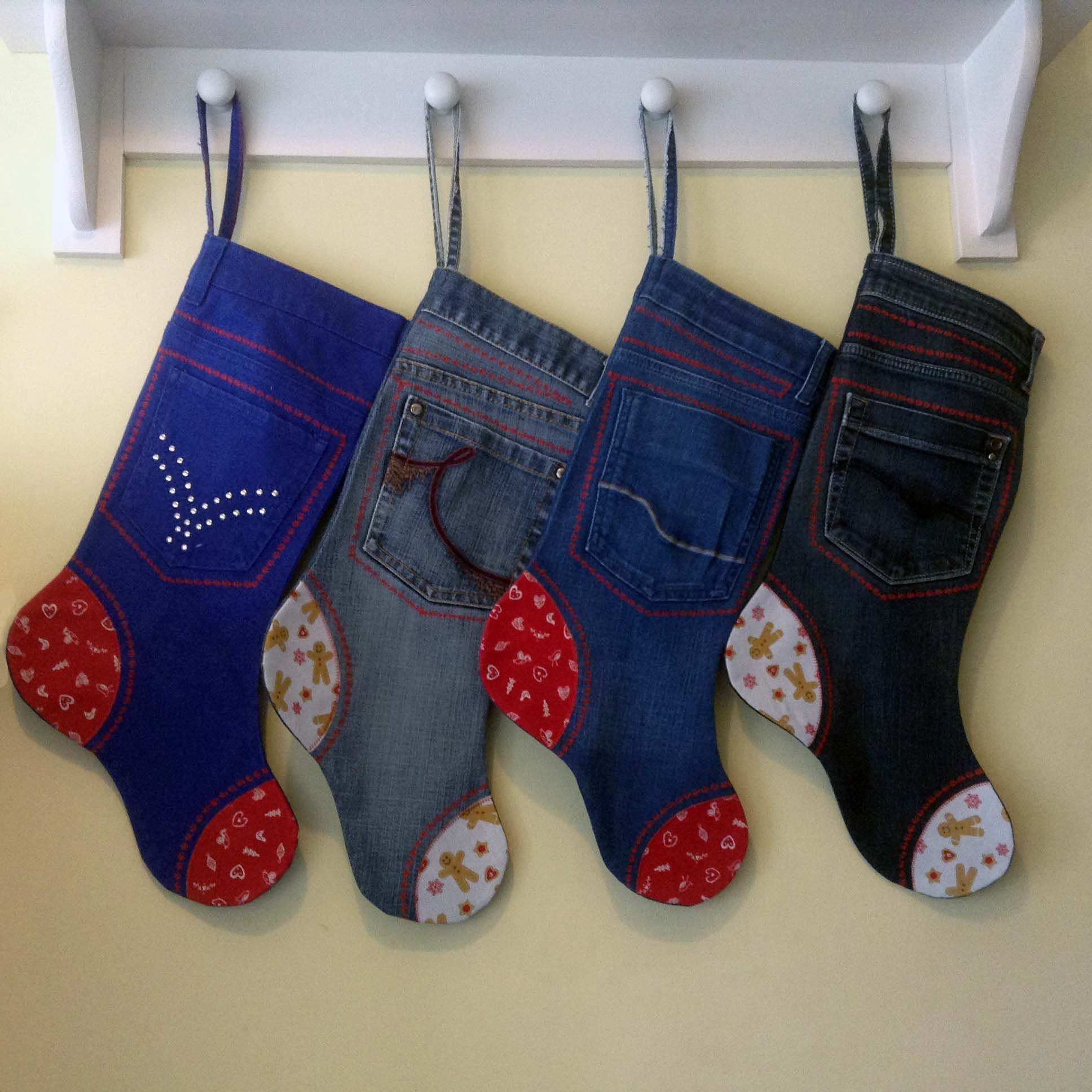 Personalised Xmas Holiday Stocking Christmas Gift Recycled  Etsy Norway