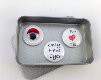 Valentines, Love Gifts, I Only Have Eyes For You Magnet Gift Set, Cute Gift, Keepsake