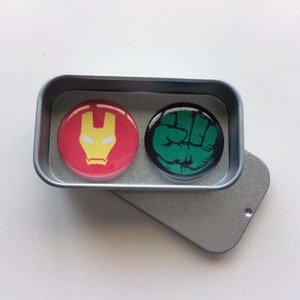 Infinity War Marvel Comic Hereos Fridge Magnets in Gift Tin, 25mm Magnets, 2, 3 & 6 Magnet Sets, Gift for Him, Man Cave, Stocking Filler image 5