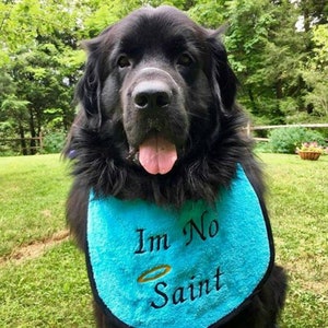 Dog Bib ,large drool bib, slobber dog bib ,newfoundland bib , large breed dog bib,