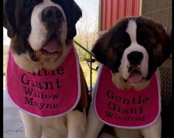 St bernard top drool bibs