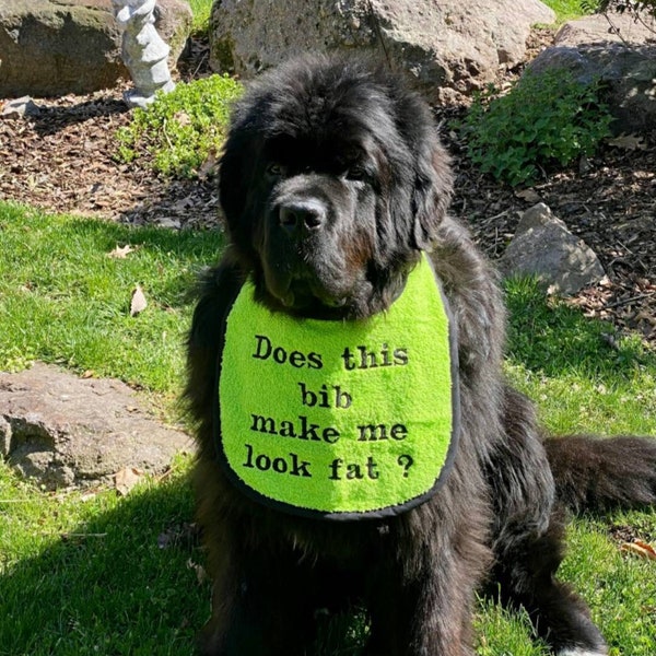 Dog Bib ,Large drool bib, slobber dog bib , newfoundland dog ,St Bernard , large breed dog bib, dog bib,