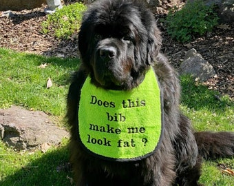 Dog Bib ,Large drool bib, slobber dog bib , newfoundland dog ,St Bernard , large breed dog bib, dog bib,