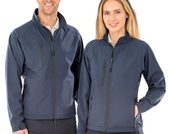 Custom Embroidered Softshell Jacket: Personalized Logo, Unisex Fit