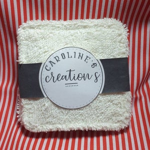 Organic Reusable makeup remover wipes , zero waste face pads , Organic Unbleached cotton , Organic face wipes ,