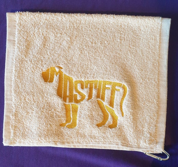 Mastiff Custom Golf Towel, Personalized Pet Towel ,Mastiff Towel, Golf Towel