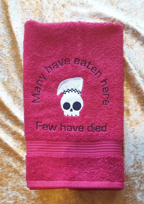 Kitchen hand towel  ,  hand towel, kitchen funny saying  embroidered,kitchen decor ,