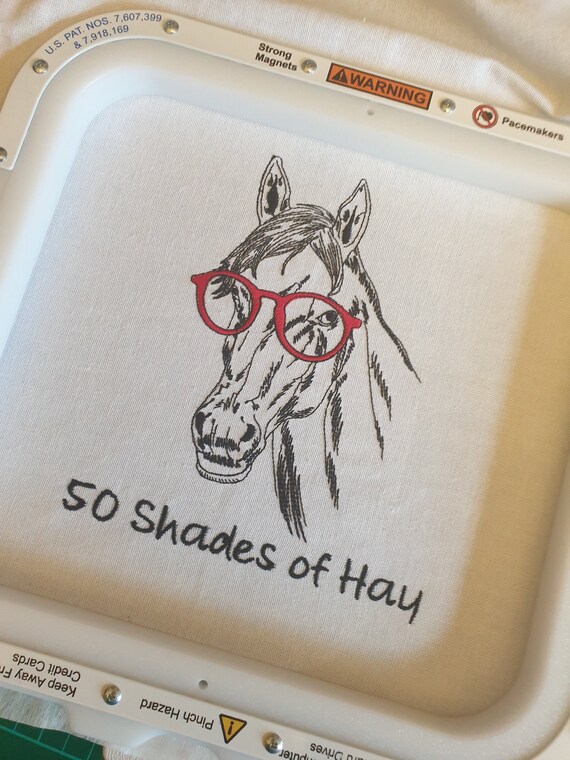 Embroidered funny Tea towel ,dish cloth, gift present ,cotton tea towel , Horse Tea Towel , Horse Gift , Personalized tea towel ,