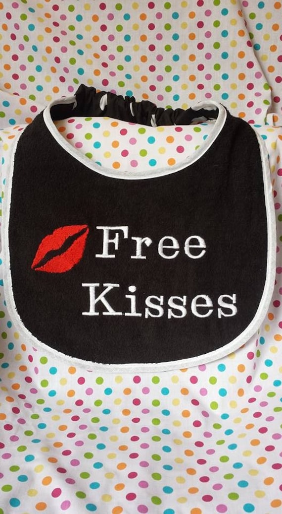 Dog Bib ,large drool slobber dog bib newfoundland free kisses