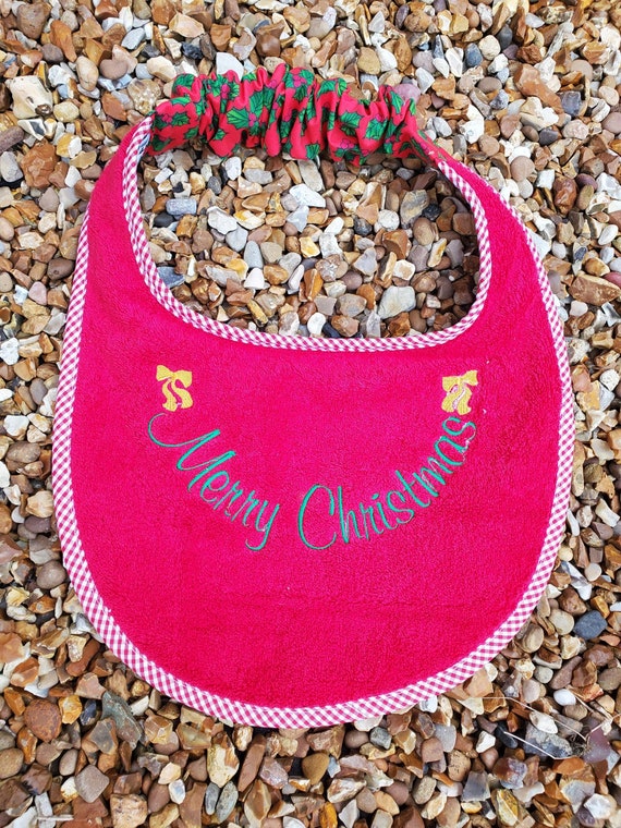 Christmas Dog Bib ,Large breed dog bib ,dog slobber drool bib , Newfoundland  dog , large breed bib ,