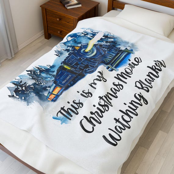 Cozy Christmas Movie Watching Blanket, Soft Plush Throw, Perfect for Holiday Decor, Gift for Movie Lovers, Winter Relaxation