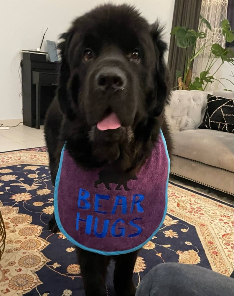 Dog Bib ,Large Breed dog bib Newfoundland Bib St Bernard Bib Large Dog Slobber bib Big dog bib drool bib image 6