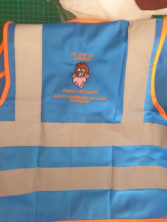 Personalized Child's Hi Viz Vest: Reflective Safety Wear
