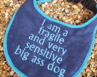 Dog Bib ,large drool slobber dog bib, newfoundland, large breed dog bib , large drool bib , slobber dog bib, bib
