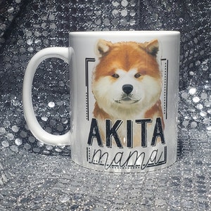 Akita- Akita Mom Gift - Akita Gifts - Personalized Dog Mug - Dog Owner Gifts - Akita Dog Gifts . Akita cup .