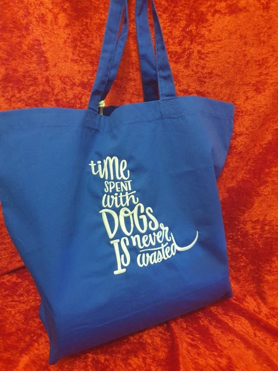 Organic cotton tote, Embroidered tote bag . Embroidered shopping bag .