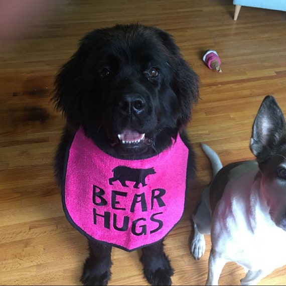 Dog Bib ,Large Breed dog bib- Newfoundland Bib - St Bernard Bib - Large Dog Slobber bib - Big dog bib - drool bib