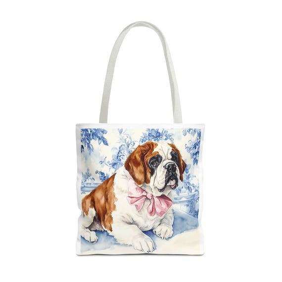 St Bernard Tote Bag - Pet Lover Bag, Reusable Shopping Tote, Perfect Gift for Dog Owners, Animal Lover Essentials, Cute Pet Accessories