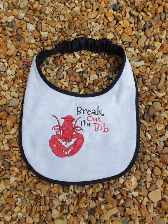 Dog Bib ,Large drool bib, slobber dog bib , newfoundland dog ,St Bernard , large breed dog bib, dog bib, lobster bib