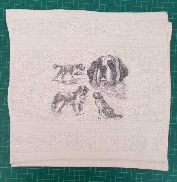 Dog face cloth, dog flannel  ,drool cloth , St Bernard