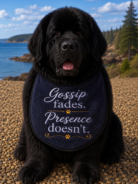 Large Breed Dog Bib: Absorbent Terry Towel, Newfoundland, St Bernard