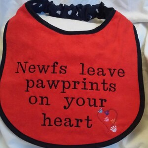 Dog Bib ,large drool slobber dog bib newfoundland image 2