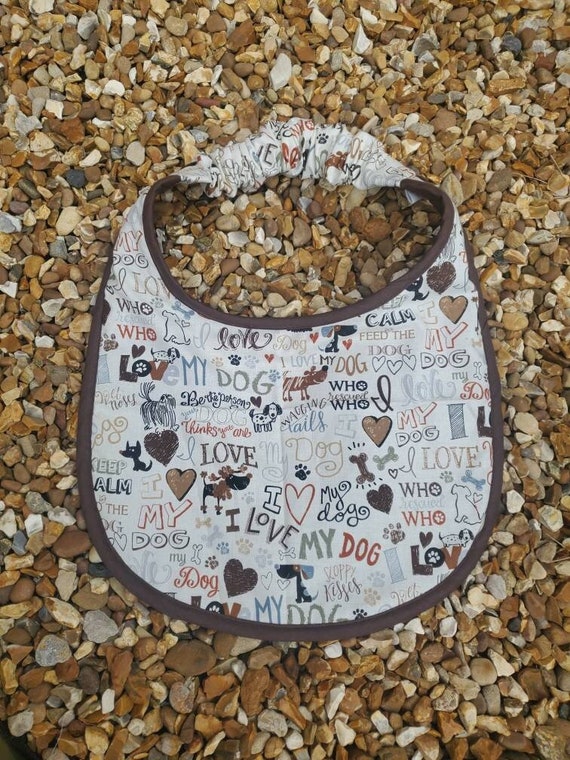 Dog Bib ,Large drool bib, slobber dog bib , newfoundland dog ,St Bernard , large breed dog bib, dog bib,