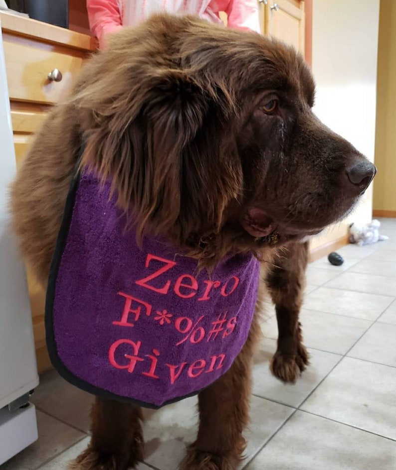 Large breed dog slobber drool bib Newfoundland large dog Etsy