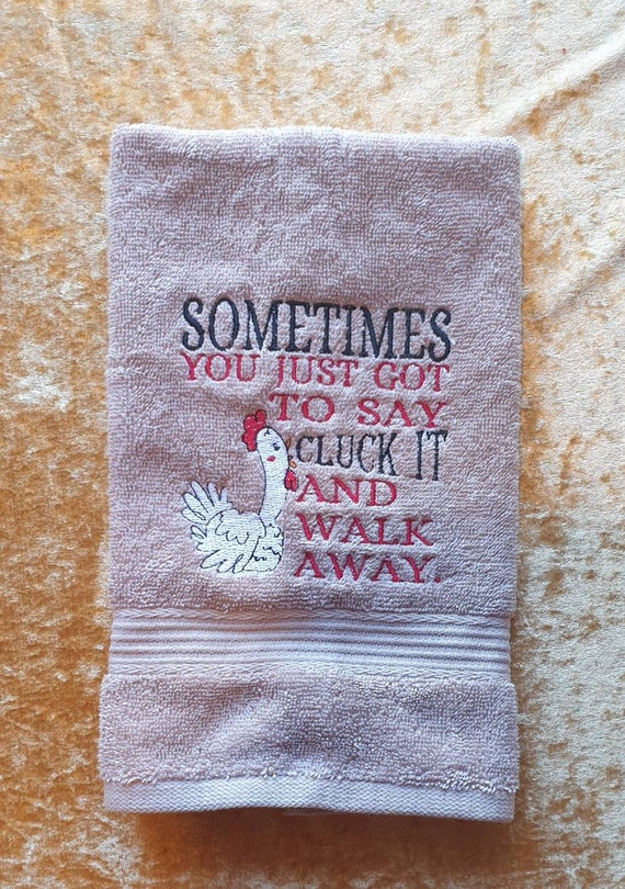 Kitchen hand towel  ,  hand towel, kitchen funny saying  embroidered,kitchen decor ,