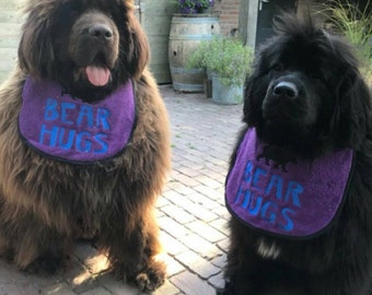 Dog Bib ,Large Breed dog bib- Newfoundland Bib - St Bernard Bib - Large Dog Slobber bib - Big dog bib - drool bib