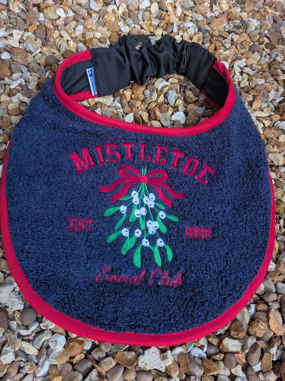 Large Breed Dog Bib: Absorbent Terry Towel, Police Dog Design