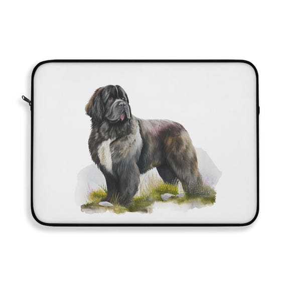 Newfoundland Dog Laptop Sleeve - Perfect for Dog Lovers, Pet Owners, Customized Tech Accessories, Gift for Dog Lovers, Stylish Tech Cases