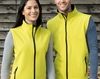 benutzerdefinierte Softshell Body Warmer, Softshell Jacke, Softshell Gilet, bestickt Bodywarmer,