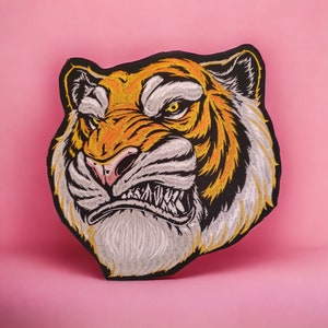 Large Tiger Patch , Iron On Patch , Embroidered Patch , Sew On Patch ,