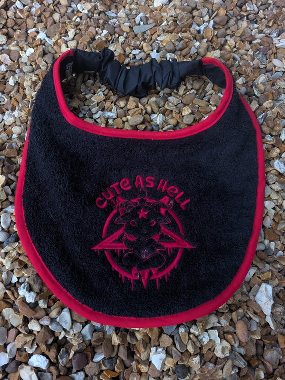 Large Breed Dog Bib: Absorbent Terry Towel, Police Dog Design