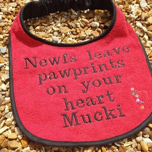 Dog Bib ,large drool slobber dog bib newfoundland image 3