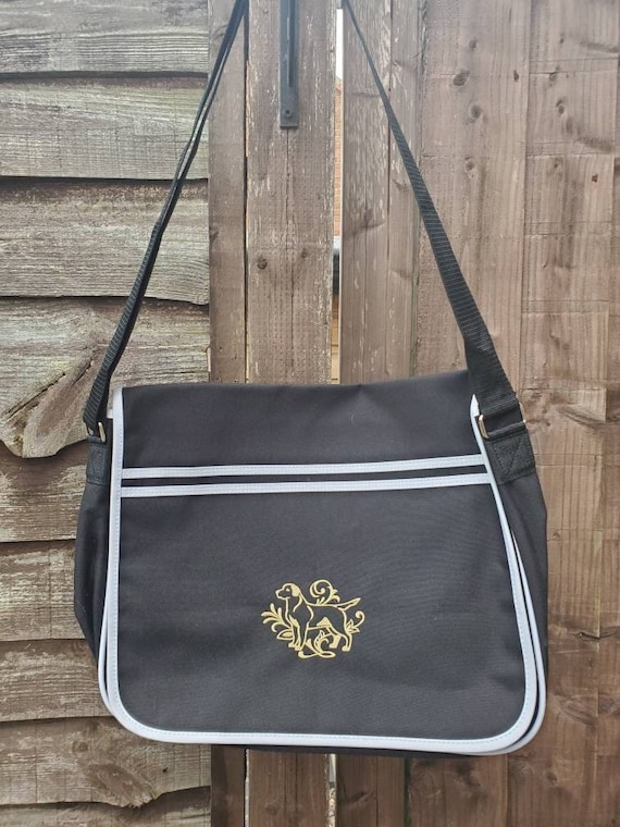Labrador bag  ,Messenger Bag  100% cotton canvas shoulder bag, Labrador Bag , Personalised Canvas Shoulder Bag