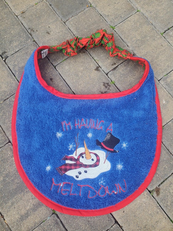 Christmas Dog Bib ,Large breed dog bib ,dog slobber drool bib , Newfoundland  dog , large breed bib ,