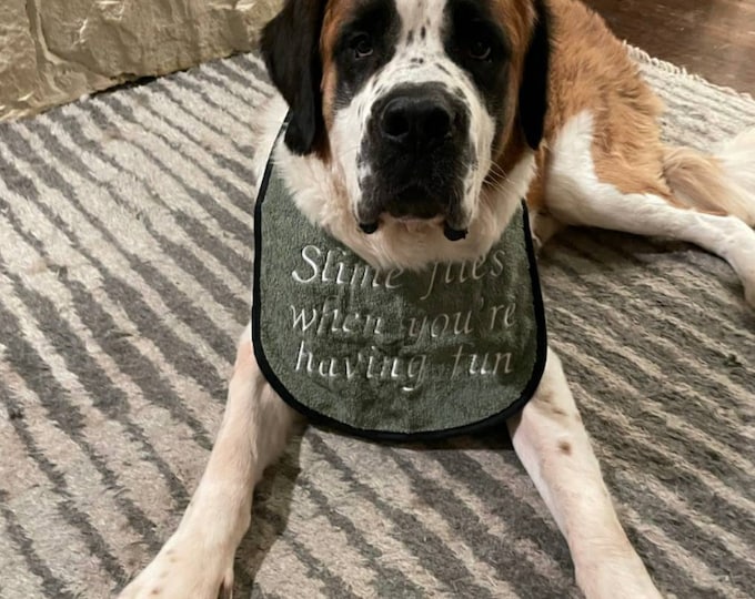 Dog Bib ,large Breed ,dog Slobber Drool Bib , Newfoundland Dog , Large