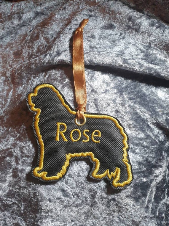 Newfoundland Decoration,personalised Newfoundland, Hanging decor, pet Silhouette , personalised Gift, Christmas,