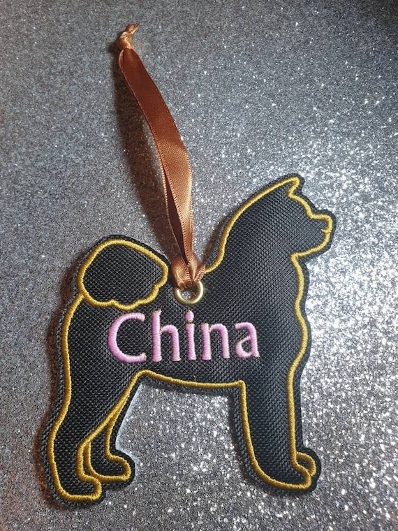 Akita Decoration,personalised Akita dog Breed, Hanging Akita ornament ,Akita Silhouette ,Akita Lover , personalised Gift, Christmas,