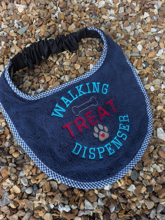 Large Breed Dog Bib: Absorbent Terry Towel, Police Dog Design