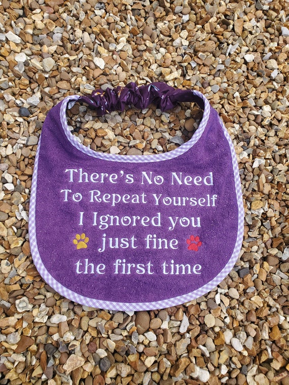 Personalized Large Dog Bib: Terry Towel Slobber Catcher, Newfoundland Breed