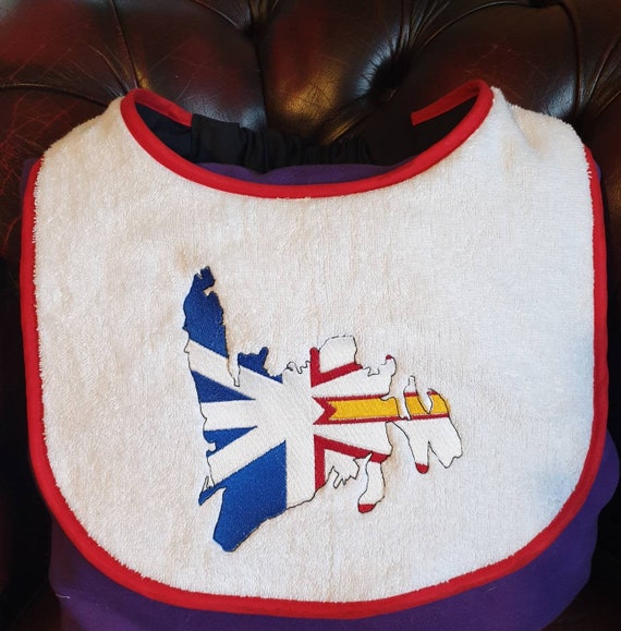 Dog Bib ,Large drool slobber dog bib newfoundland St Bernard etc large dog bib , Newfoundland Flag